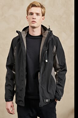 All Terrain Gear Regular Fit Normal Kesim Kapüşonlu Siyah Parka Ceket - Black-W222539001