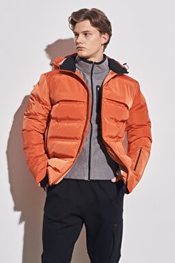 All Terrain Gear Regular Fit Kapüşonlu Turuncu Şişme Mont - Orange-W222547700