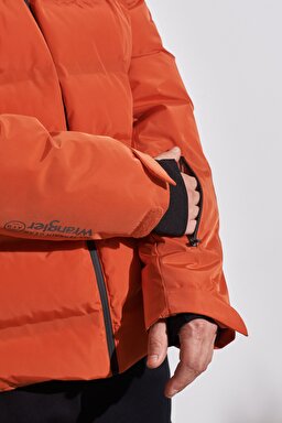 All Terrain Gear Regular Fit Kapüşonlu Turuncu Şişme Mont - Orange-W222547700 (görsel 6)