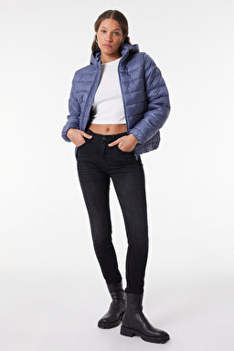 Regular Fit Normal Kesim Mavi Şişme Mont - Bluestone-W222561407 (görsel 2)