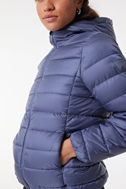 Regular Fit Normal Kesim Mavi Şişme Mont - Bluestone-W222561407 (görsel 5)