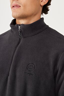 All Terrain Gear Regular Fit Yarım Fermuarlı Antrasit Polar - Anthracite-W222573003 (görsel 5)