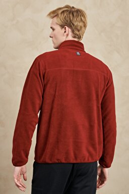All Terrain Gear Regular Fit Yarım Fermuarlı Bordo Polar - Wine-W222573810 (görsel 5)
