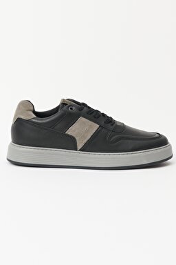 %100 Deri Sneaker Ayakkabı - Black-W222RDS001 (görsel 2)