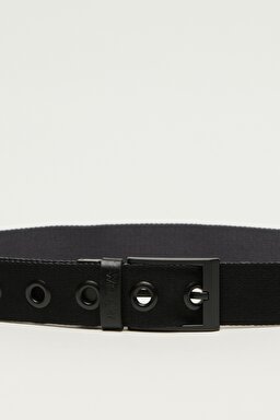 %100 Deri Siyah Kemer - Black-W231316001 (görsel 2)