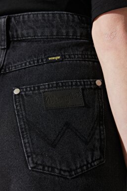 Donna Regular Fit Normal Kesim %100 Pamuk Siyah Jean Kot Şort - Black-W231344001 (görsel 5)