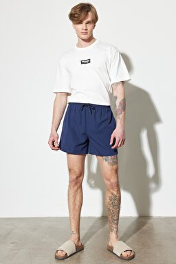 Regular Fit Normal Kesim Normal Bel Lacivert Deniz Şortu - Navy-W231577410 (görsel 3)