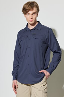 All Terrain Gear Regular Fit Normal Kesim Esnek Lacivert Uzun Kollu Gömlek - Navy-W231703410