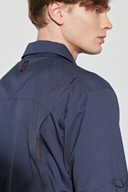 All Terrain Gear Regular Fit Normal Kesim Esnek Lacivert Uzun Kollu Gömlek - Navy-W231703410 (görsel 5)