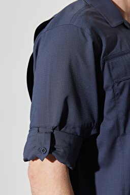 All Terrain Gear Regular Fit Normal Kesim Esnek Lacivert Uzun Kollu Gömlek - Navy-W231703410 (görsel 6)