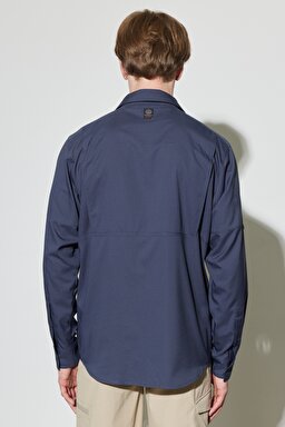All Terrain Gear Regular Fit Normal Kesim Esnek Lacivert Uzun Kollu Gömlek - Navy-W231703410 (görsel 8)
