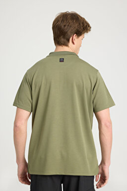 All Terrain Gear Regular Fit Normal Kesim Polo Yaka Haki Tişört - Khaki-W231707801 (görsel 5)