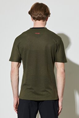 All Terrain Gear Regular Fit Normal Kesim Bisiklet Yaka Haki Tişört - Khaki-W231708801 (görsel 7)