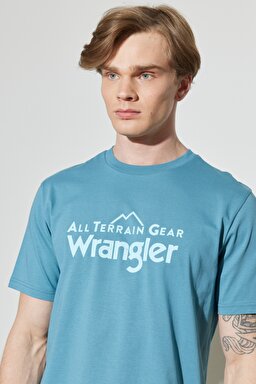 All Terrain Gear Regular Fit %100 Pamuk Bisiklet Yaka Petrol Mavisi Tişört - Petrol-W231729405 (görsel 4)