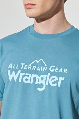 All Terrain Gear Regular Fit %100 Pamuk Bisiklet Yaka Petrol Mavisi Tişört - Petrol-W231729405 (görsel 5)