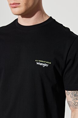 All Terrain Gear Regular Fit %100 Pamuk Bisiklet Yaka Siyah Tişört - Black-W231731001 (görsel 7)