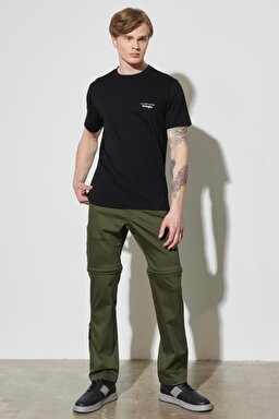 All Terrain Gear Regular Fit %100 Pamuk Bisiklet Yaka Siyah Tişört - Black-W231731001 (görsel 8)