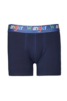 Regular Fit Normal Kesim Lacivert Tekli Boxer - Navy-W231757410
