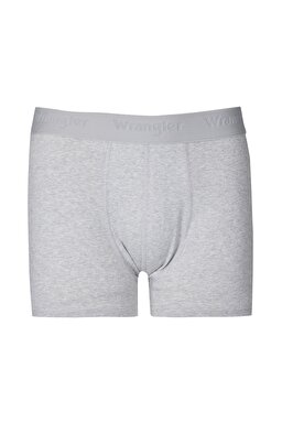 Regular Fit Normal Kesim Gri Tekli Boxer - Gray-W231762035