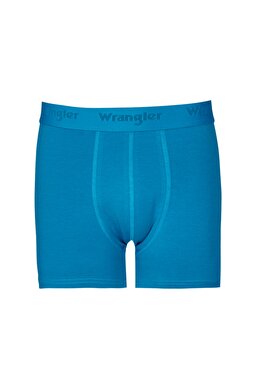 Regular Fit Normal Kesim Mavi Tekli Boxer - Blue-W231764400