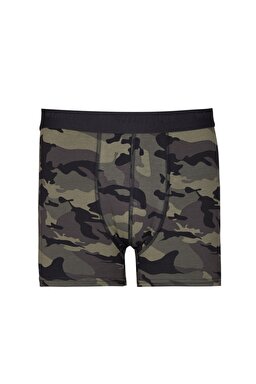 Regular Fit Normal Kesim Gri Tekli Boxer - Gray-W231772035
