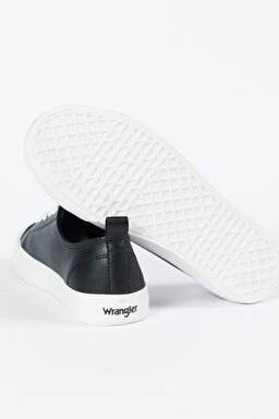 %100 Deri Siyah Sneaker Ayakkabı - Black-W231S17001 (görsel 4)