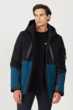 All Terrain Gear Regular Fit Normal Kesim Kapüşonlu Siyah Mont - Black-W232216001