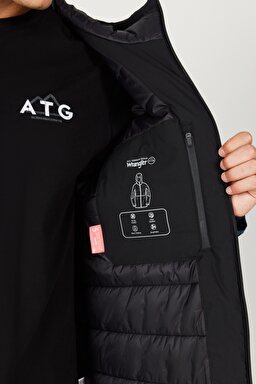 All Terrain Gear Regular Fit Normal Kesim Kapüşonlu Siyah Mont - Black-W232216001 (görsel 4)