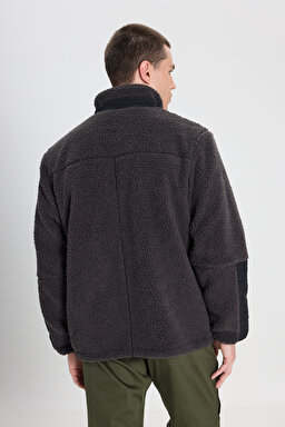 All Terrain Gear Regular Fit Normal Kesim Antrasit Sherpa Ceket - Anthracite-W232218003 (görsel 5)