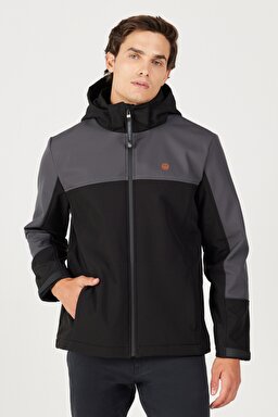 All Terrain Gear Regular Fit Normal Kesim Kapüşonlu Fermuarlı Siyah Ceket - Black-W232270001