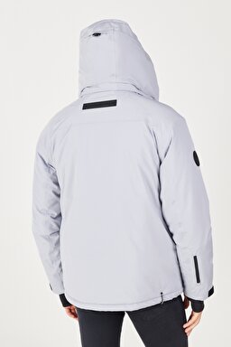 All Terrain Gear Regular Fit Normal Kesim Kapüşonlu Gri Parka - Gray-W232278035 (görsel 8)