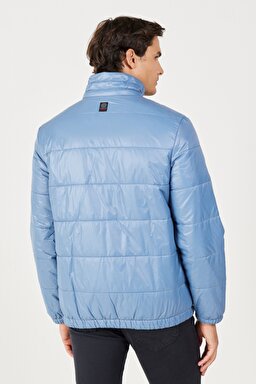 All Terrain Gear Relaxed Fit Geniş Kesim Dik Yaka Çift Kullanımı Siyah Mavi Parka - Black-W232281001 (görsel 8)
