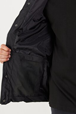 All Terrain Gear Regular Fit Normal Kesim Kapüşonlu Siyah Şişme Mont - Black-W232282001 (görsel 5)