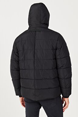 All Terrain Gear Regular Fit Normal Kesim Kapüşonlu Siyah Şişme Mont - Black-W232282001 (görsel 8)