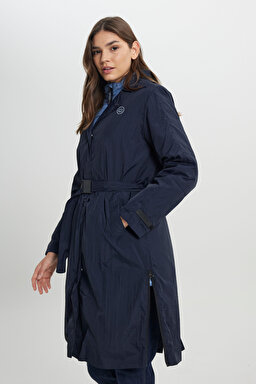 All Terrain Gear Regular Fit Kapüşonlu Çift Kullanımlı Lacivert Yağmurluk Ceket - Navy-W232319114 (görsel 10)