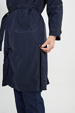 All Terrain Gear Regular Fit Kapüşonlu Çift Kullanımlı Lacivert Yağmurluk Ceket - Navy-W232319114 (görsel 12)