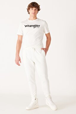 Regular Fit Normal Kesim Normal Bel Kırık Beyaz Eşofman Altı - Off White-W232400102 (görsel 2)