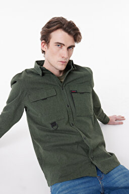 All Terrain Gear Regular Fit Normal Kesim Yeşil Uzun Kollu Gömlek - Green-W232451300
