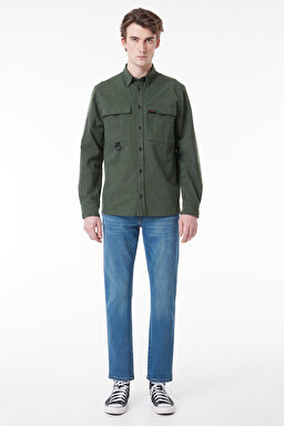 All Terrain Gear Regular Fit Normal Kesim Yeşil Uzun Kollu Gömlek - Green-W232451300 (görsel 3)