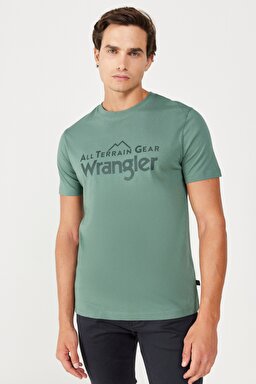 All Terrain Gear Regular Fit Normal Kesim %100 Pamuk Bisiklet Yaka Yeşil Tişört - Green-W232568300 (görsel 2)