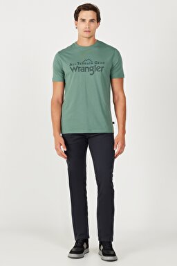All Terrain Gear Regular Fit Normal Kesim %100 Pamuk Bisiklet Yaka Yeşil Tişört - Green-W232568300 (görsel 4)