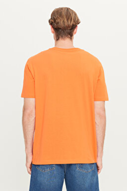 All Terrain Gear Regular Fit Normal Kesim %100 Pamuk Bisiklet Yaka Turuncu Tişört - Orange-W232568700 (görsel 5)