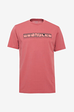 Regular Fit Normal Kesim Bisiklet Yaka %100 Pamuk Gül Kurusu Tişört - Rose-W241199620 (görsel 6)