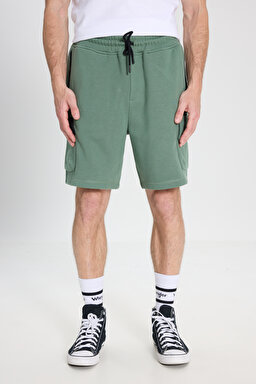 Regular Fit Normal Kesim Normal Bel Yeşil Sweat Şort - Green-W241469300 (görsel 4)
