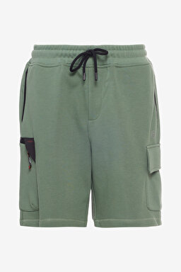 Regular Fit Normal Kesim Normal Bel Yeşil Sweat Şort - Green-W241469300 (görsel 7)