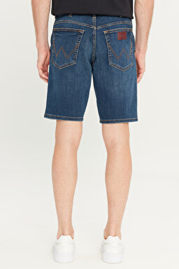 Regular Fit Normal Kesim Normal Bel Lacivert Texas Jean Kot Şort - Stone-W24157958 (görsel 4)