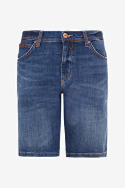 Regular Fit Normal Kesim Normal Bel Lacivert Texas Jean Kot Şort - Stone-W24157958 (görsel 6)