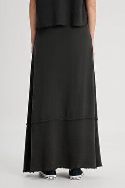 Regular Fit Normal Kesim Normal Bel Siyah Etek - Black-W241609001 (görsel 6)