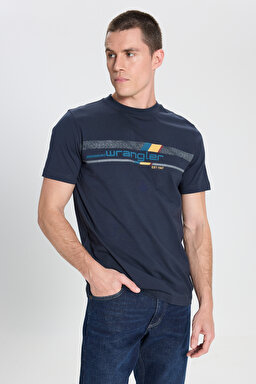 Regular Fit Normal Kesim Bisiklet Yaka %100 Pamuk Antrasit Tişört - Anthracite-W242293003 (görsel 5)