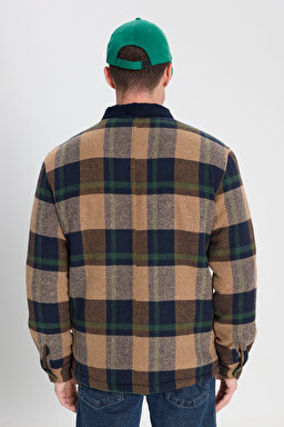 Relaxed Fit Geniş Kesim Fermuarlı Çok Renkli Ceket - Multi-W242358900 (görsel 7)